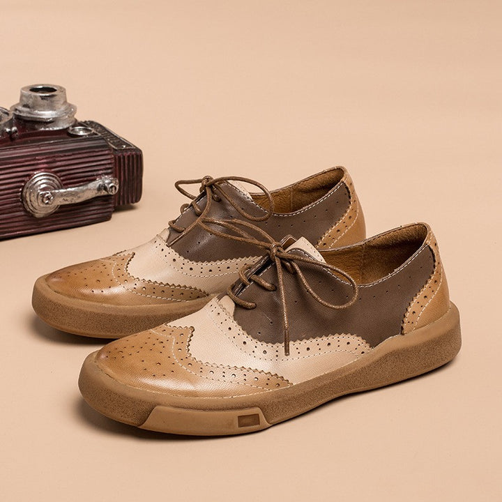 Noriel Brogue Leather Oxfords