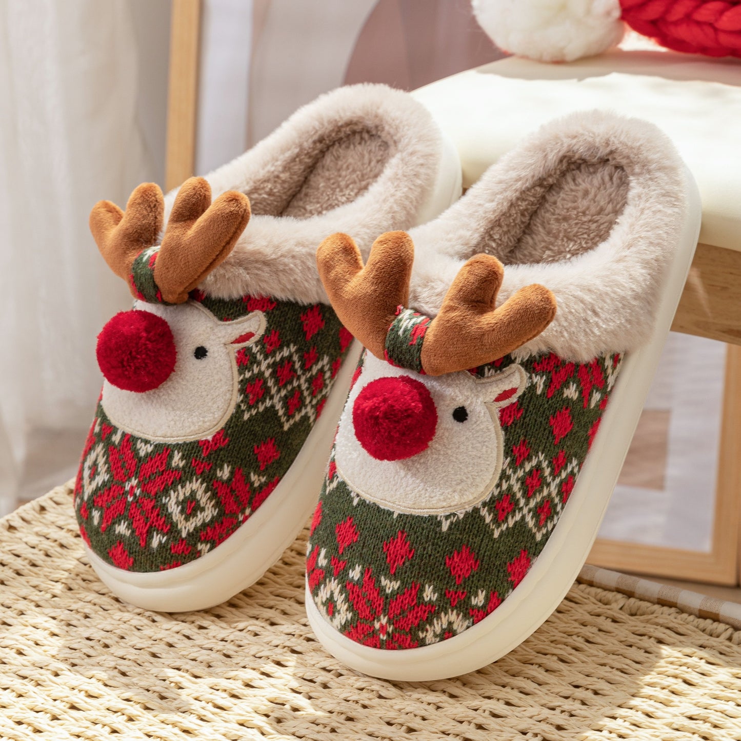 MerryPaws Elk Slippers