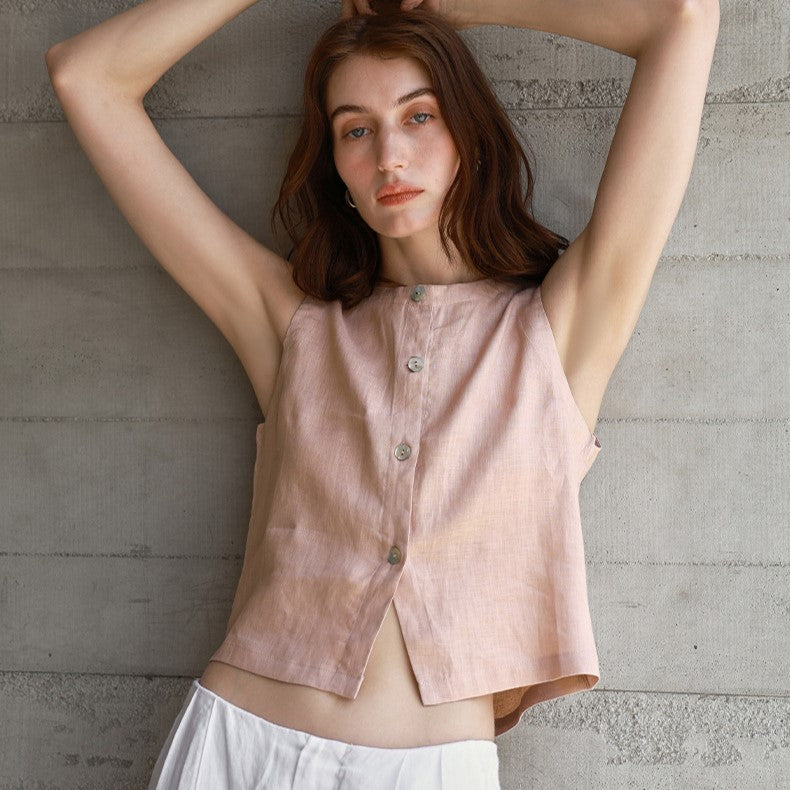 Evrell Linen Vest