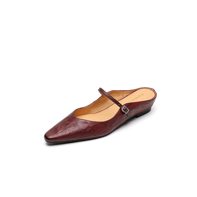 Envara Leather Mules