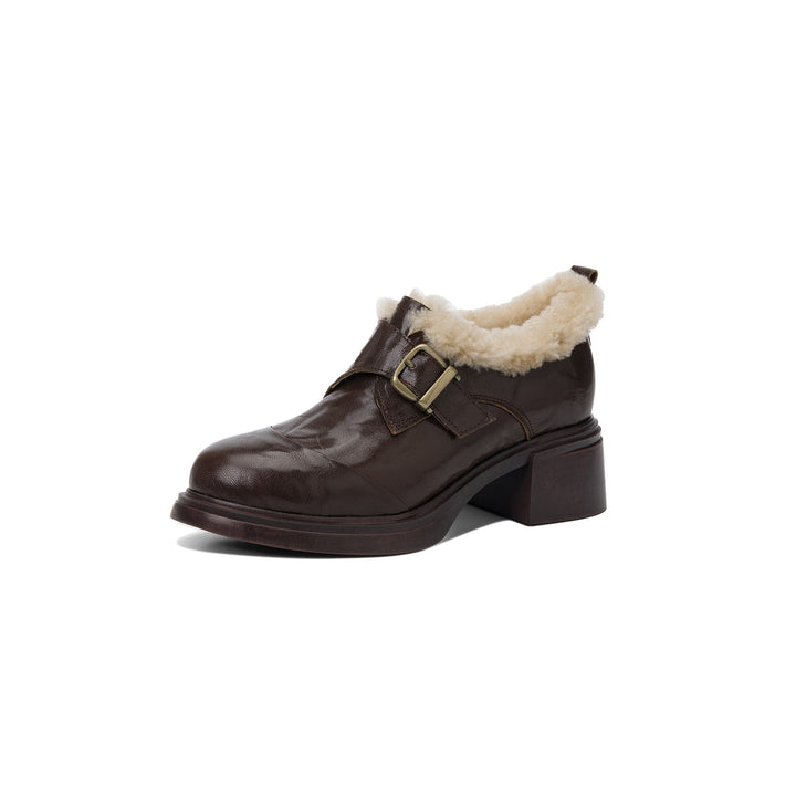 Ellesmere Shearling Leather Mid-Heel