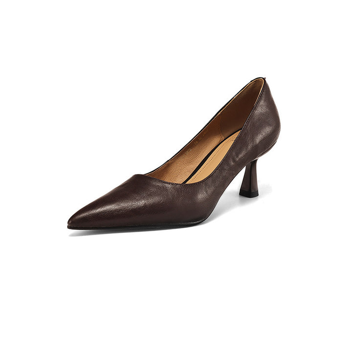 Mirelle Lambskin Leather Heels