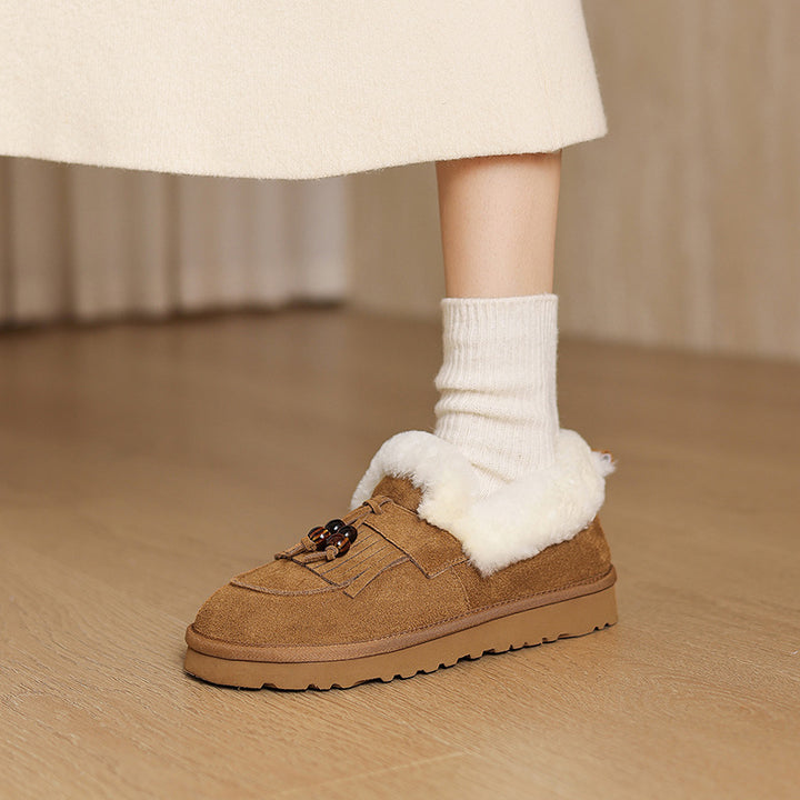 Marsett Shearling Suede Loafer