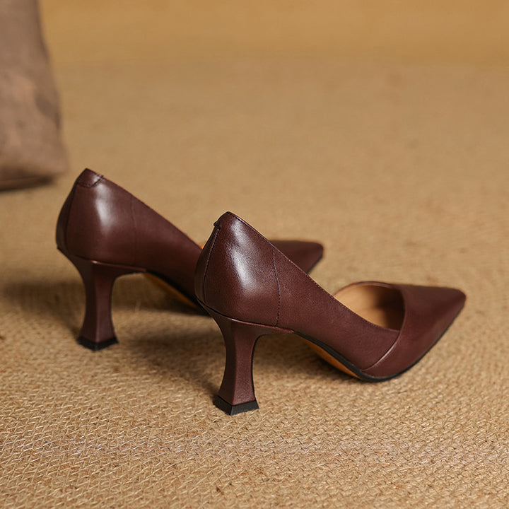 Esme Sculpt Leather Heels