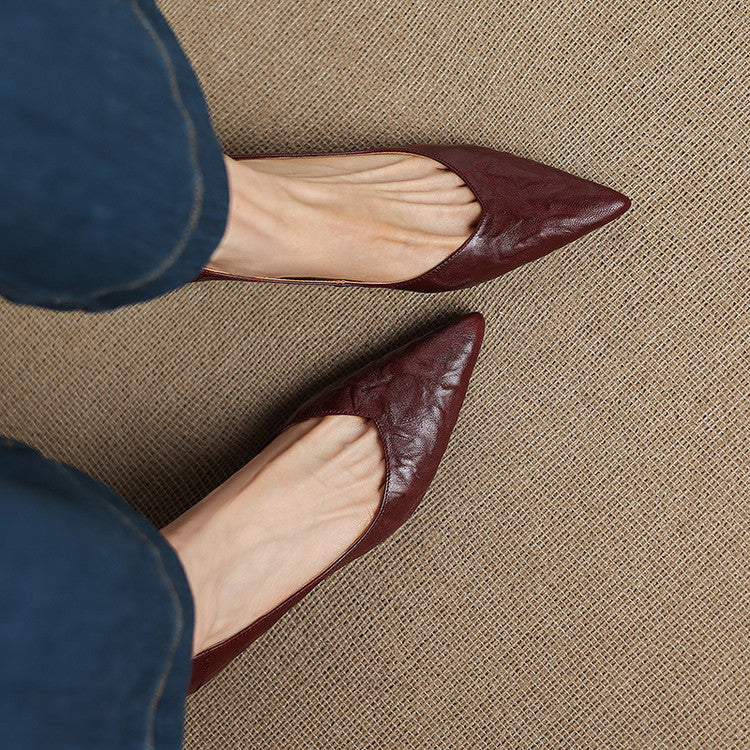 Riva Sculpted Leather Pumps