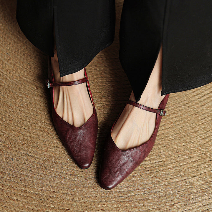 Envara Leather Mules