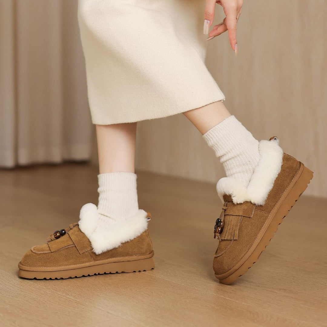 Marsett Shearling Suede Loafer