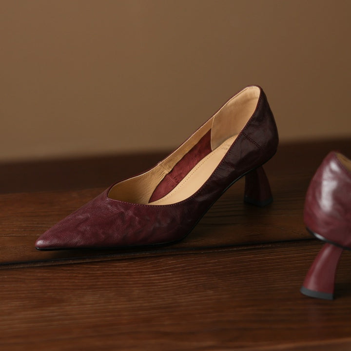 Riva Sculpted Leather Pumps