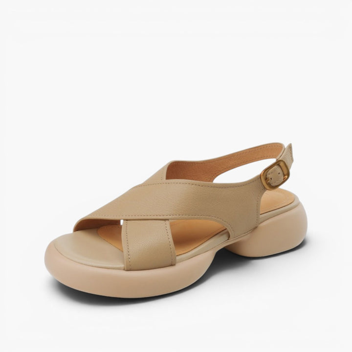 Auralis Leather Crossband Slides