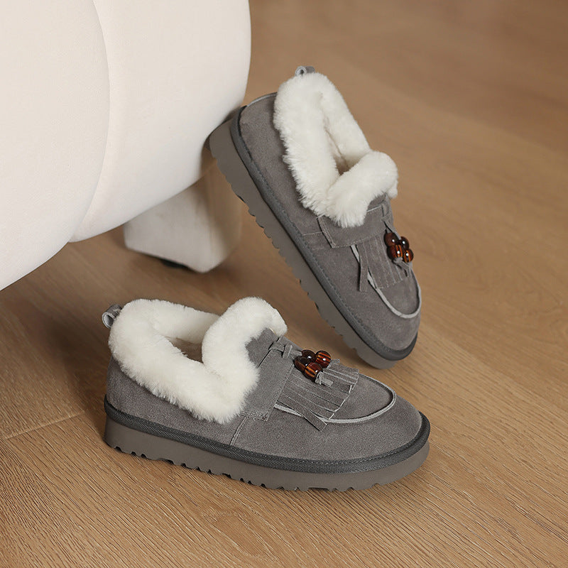 Marsett Shearling Suede Loafer