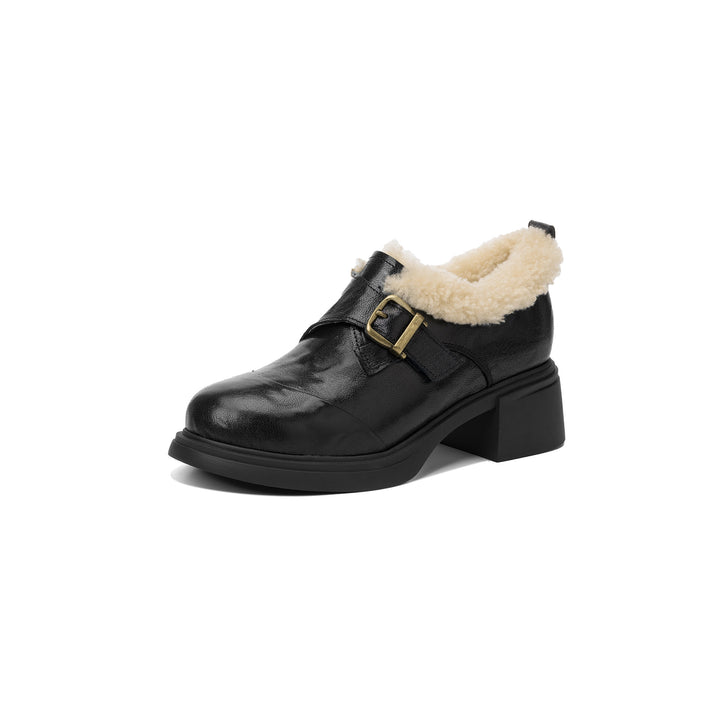 Ellesmere Shearling Leather Mid-Heel