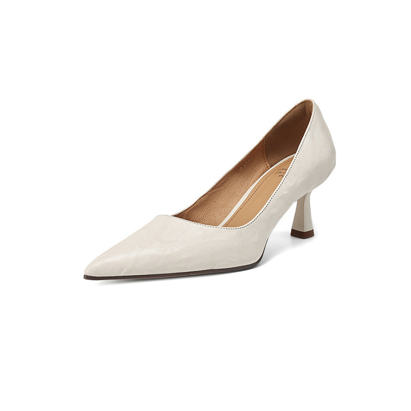 Mirelle Lambskin Leather Heels