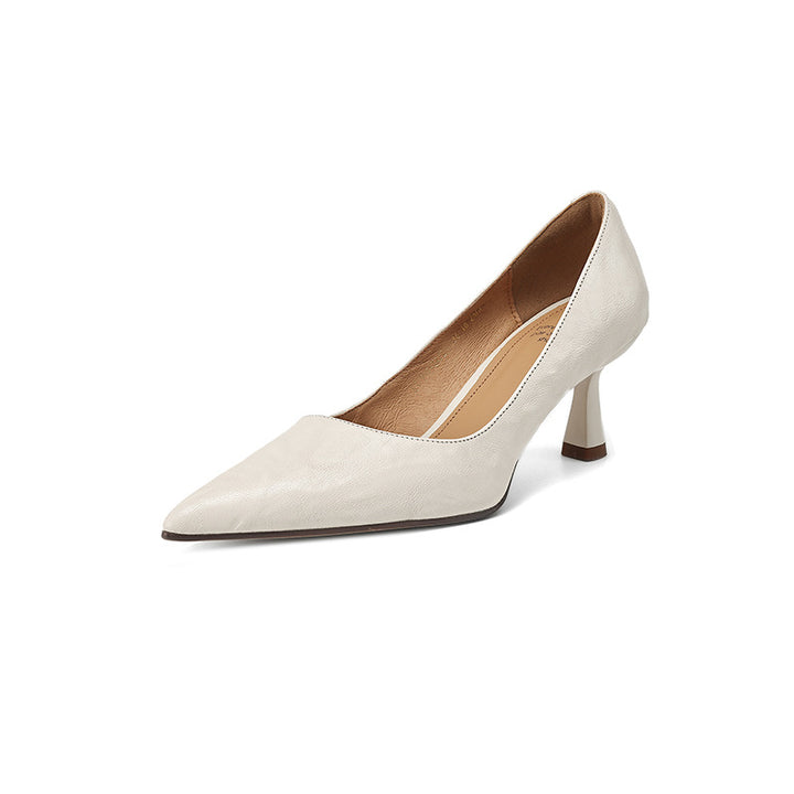 Mirelle Lambskin Leather Heels