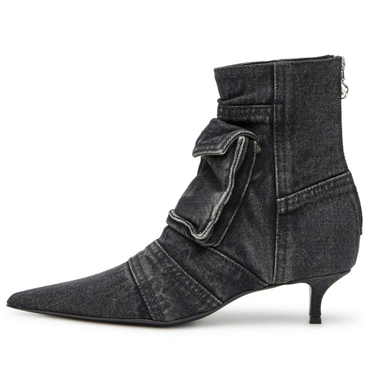 Roux Fold-Pocket Denim Boots