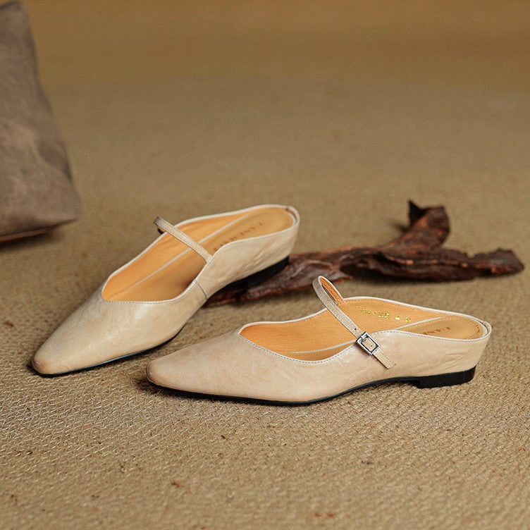 Envara Leather Mules