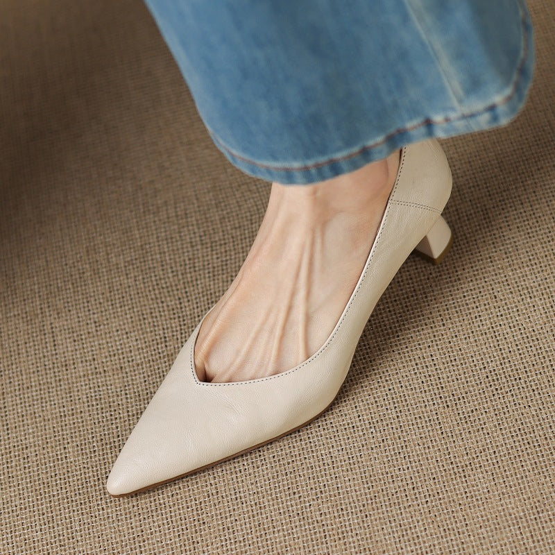 Riva Sculpted Leather Pumps