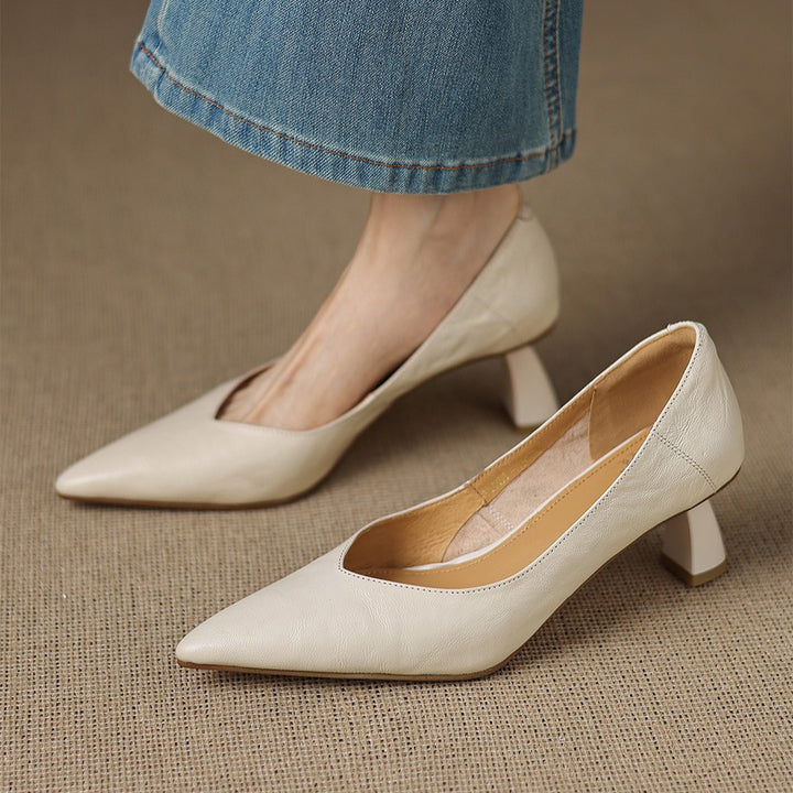 Riva Sculpted Leather Pumps