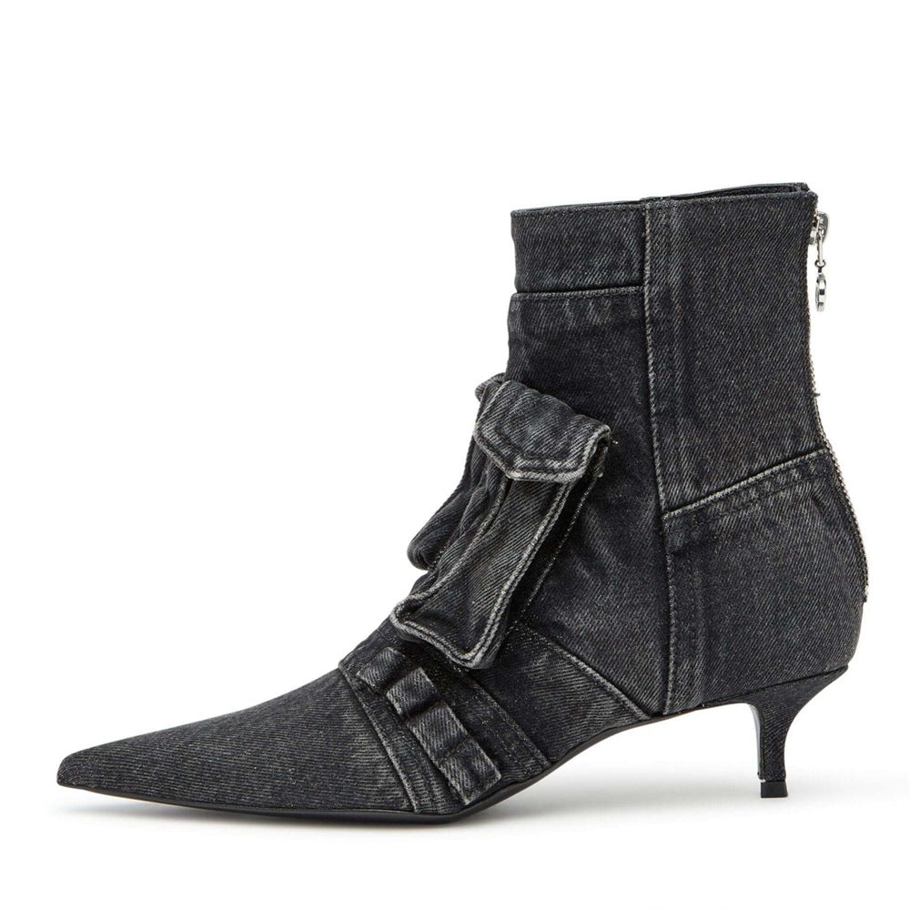 Roux Fold-Pocket Denim Boots