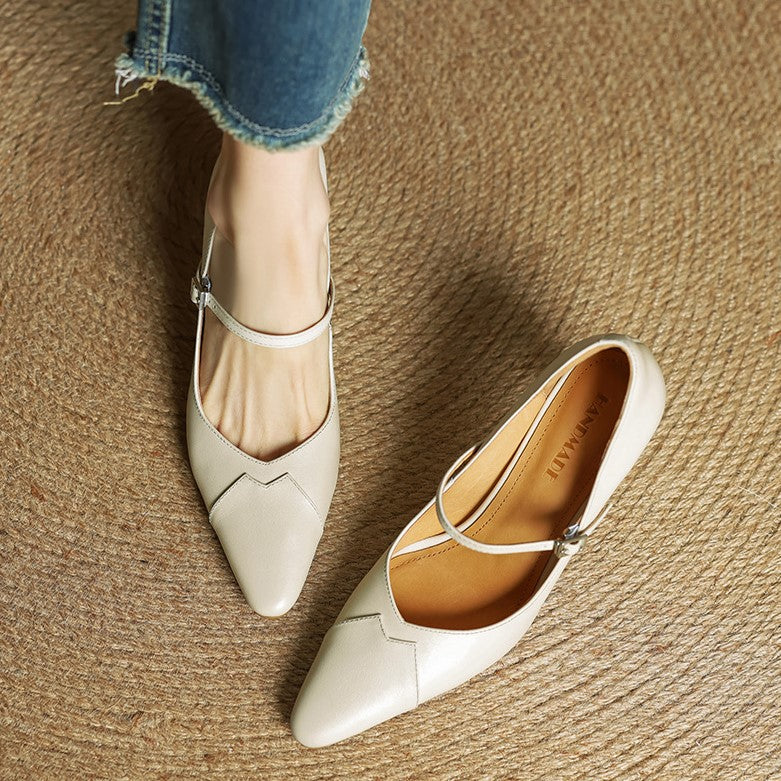 Rivelle Mary-Strap Leather Pumps