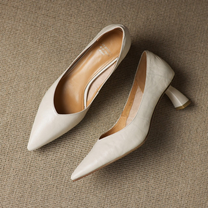 Riva Sculpted Leather Pumps