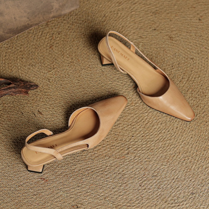 Arlise Leather Slingback Pumps