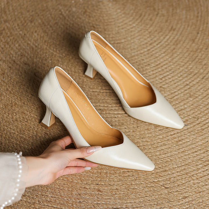 Esme Sculpt Leather Heels