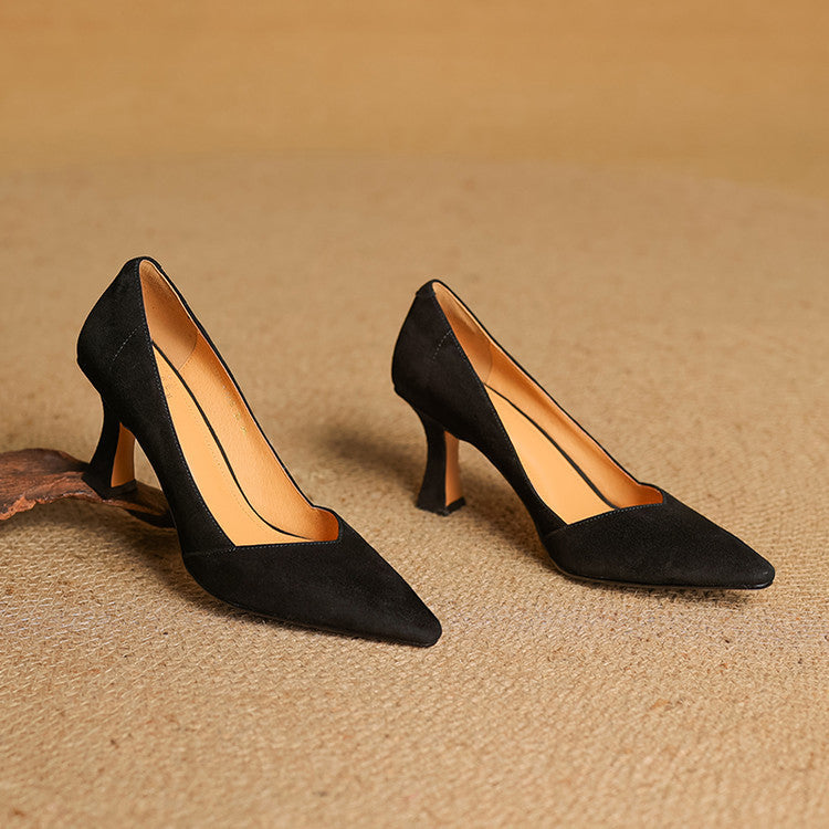 Esme Sculpt Leather Heels