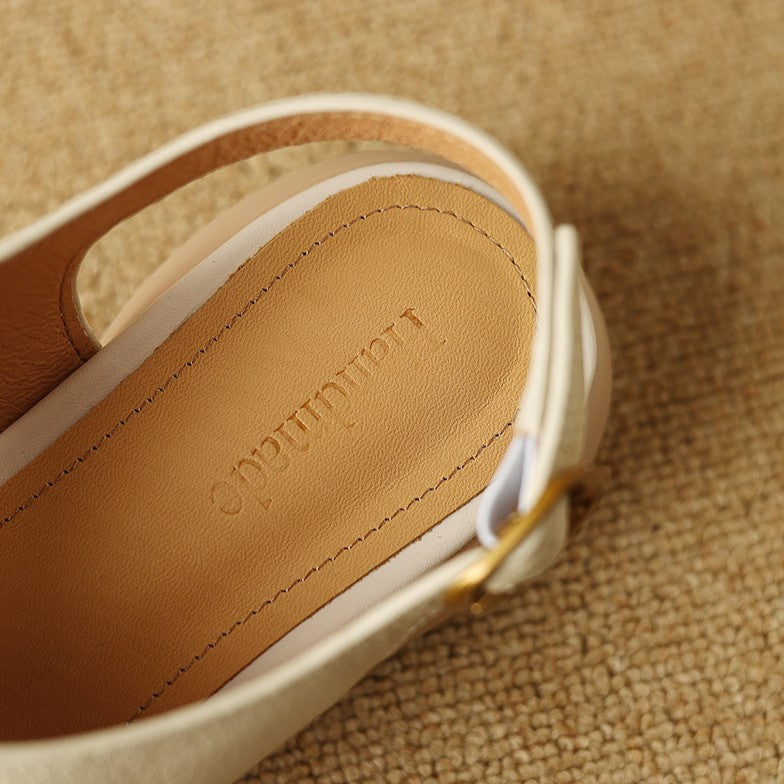 Auralis Leather Crossband Slides