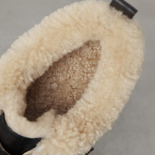 Ellesmere Shearling Leather Mid-Heel