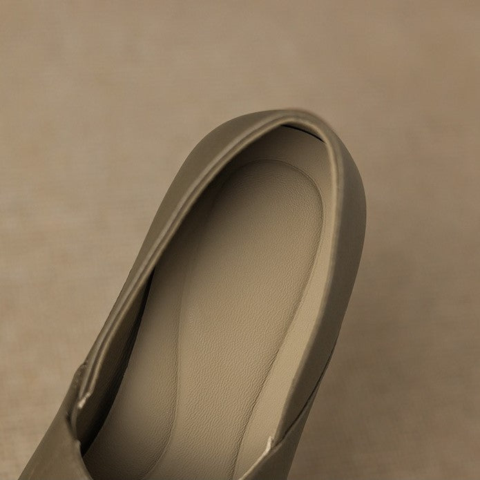 Marquette Square-Toe Leather Slip-On