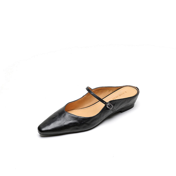 Envara Leather Mules