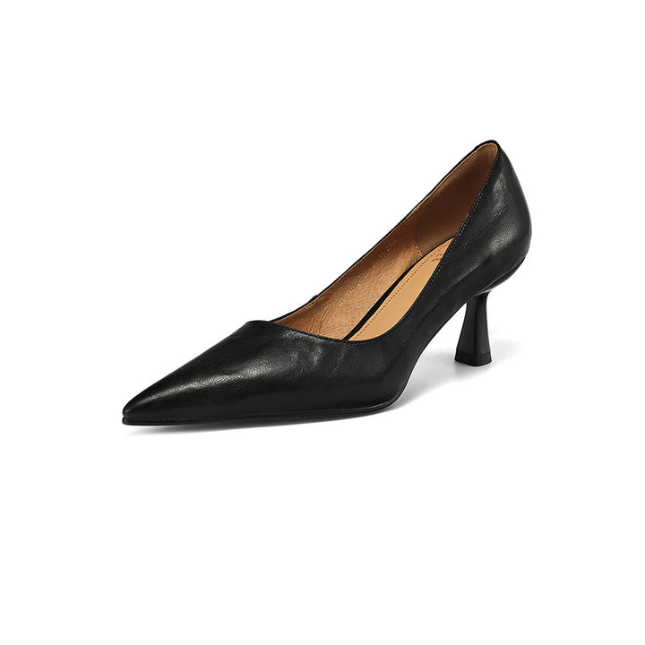 Mirelle Lambskin Leather Heels