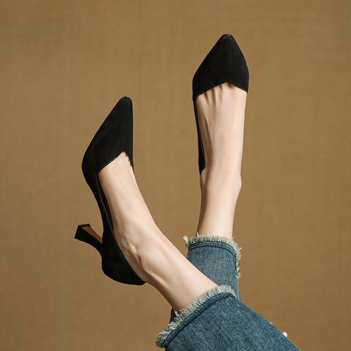 Esme Sculpt Leather Heels