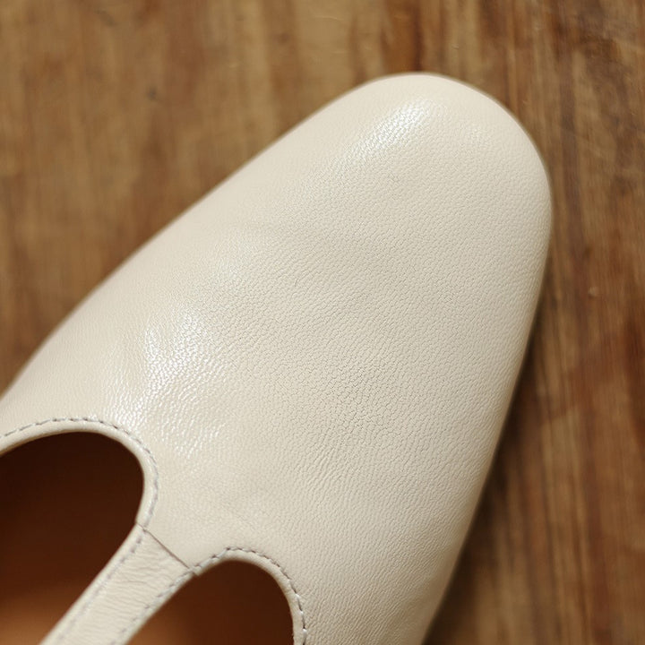 Elowen Leather T-Strap Heel