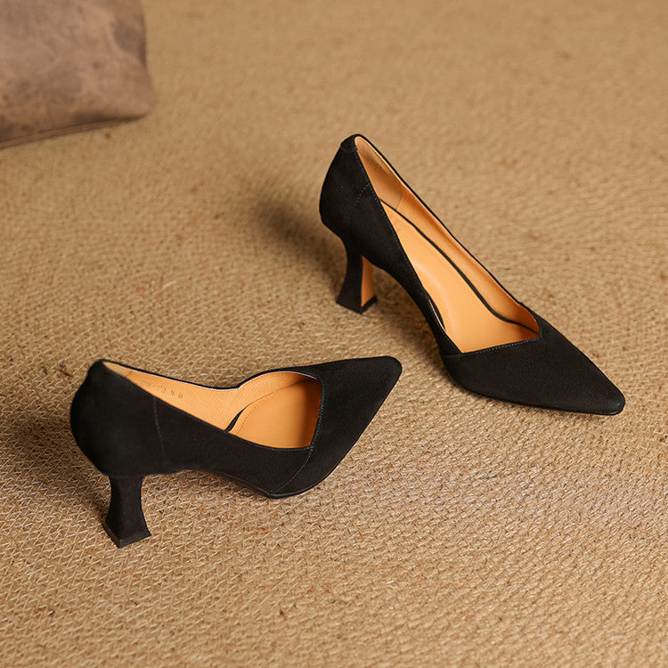 Esme Sculpt Leather Heels