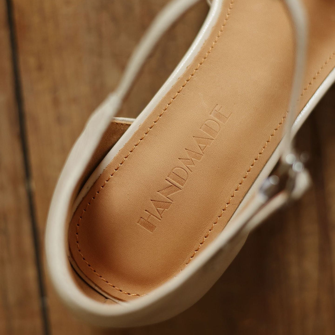 Elowen Leather T-Strap Heel