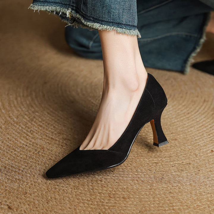 Esme Sculpt Leather Heels