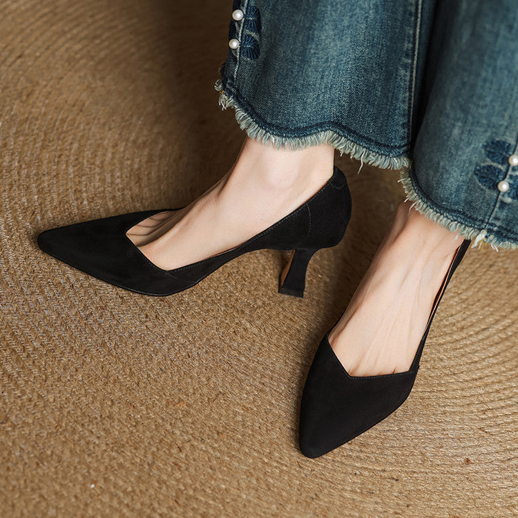 Esme Sculpt Leather Heels