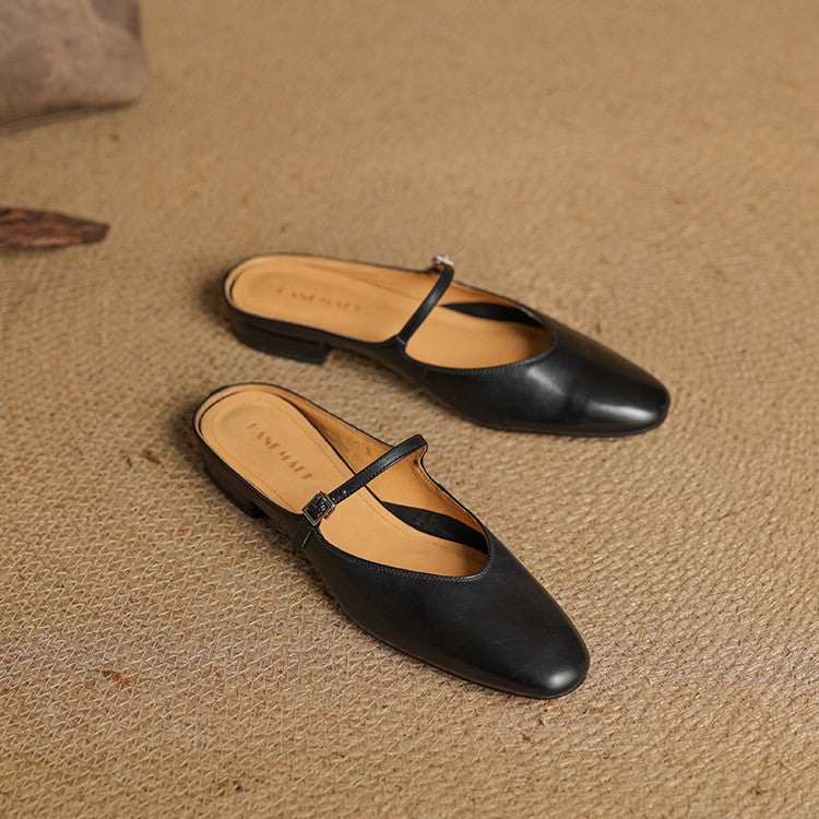 Selma Mary-Jane Leather Mules