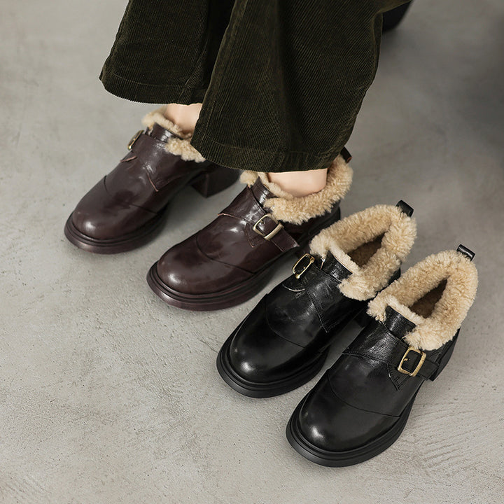 Ellesmere Shearling Leather Mid-Heel