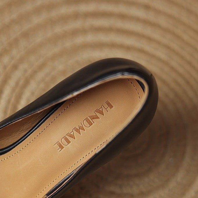 Oriel Leather Square Pumps