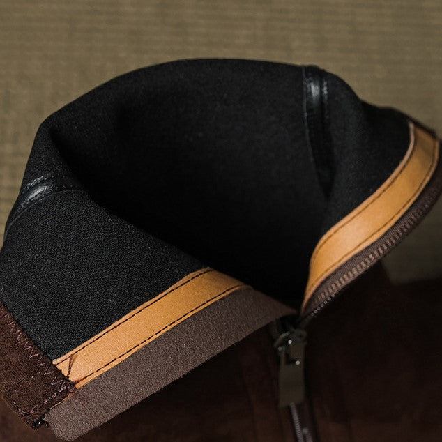 Élan Suede Leather Ankle Boots