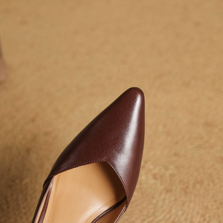Esme Sculpt Leather Heels