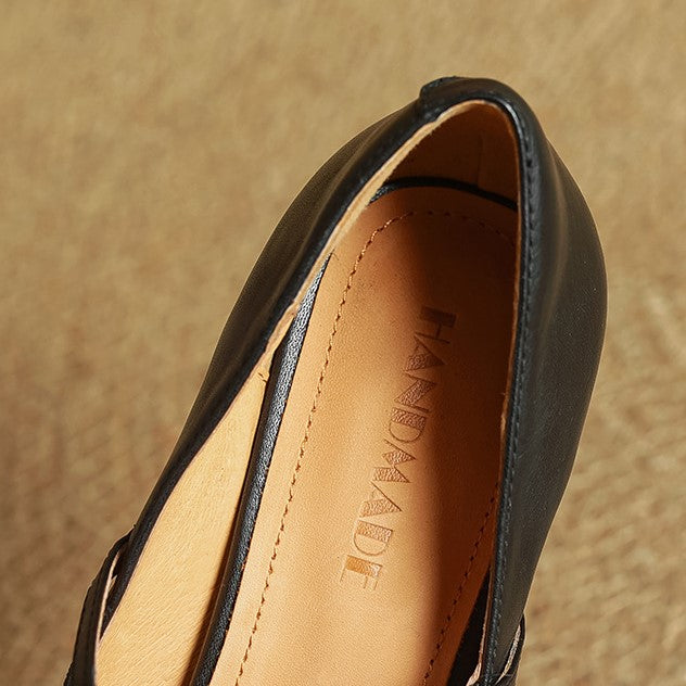 Rivelle Mary-Strap Leather Pumps