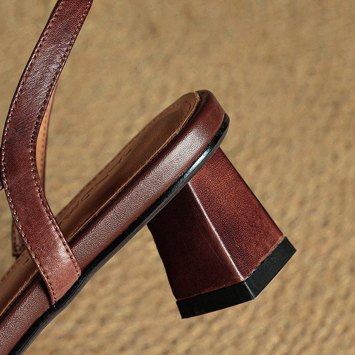 Arlise Leather Slingback Pumps