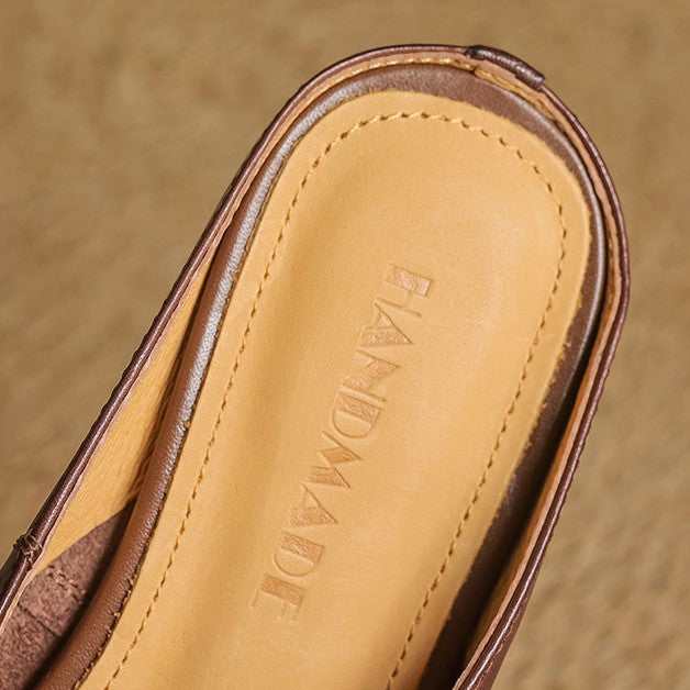 Arden Woven Leather Mules