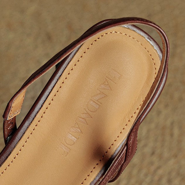 Arlise Leather Slingback Pumps