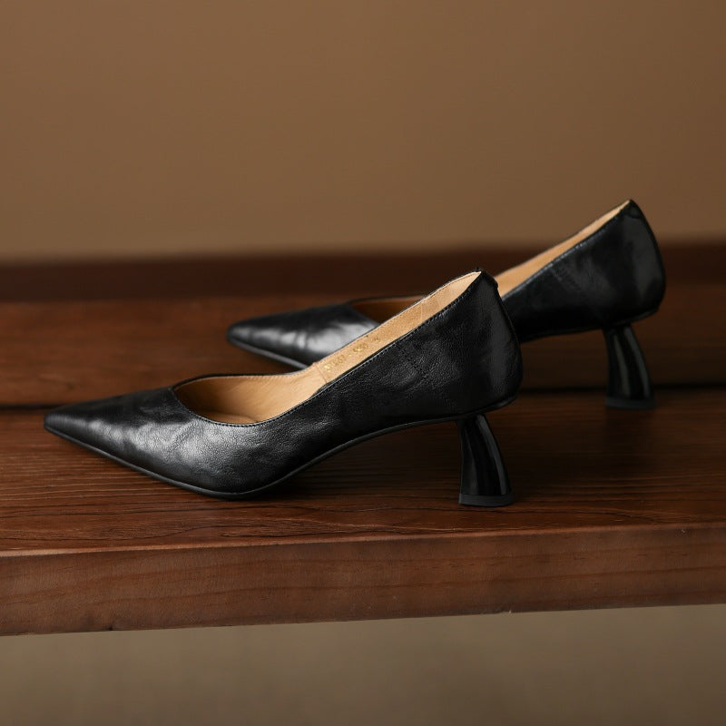 Riva Sculpted Leather Pumps