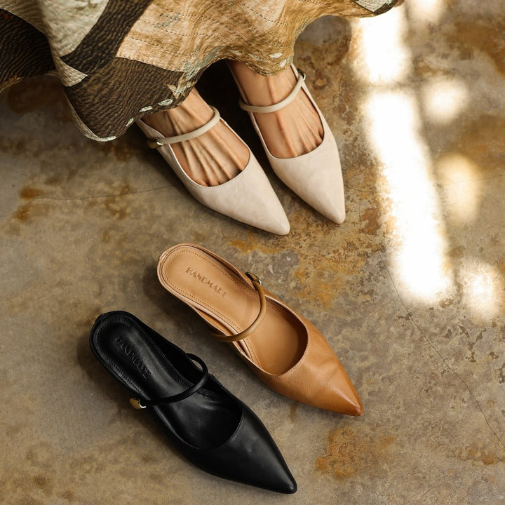 Liora Sculpt Leather Mules