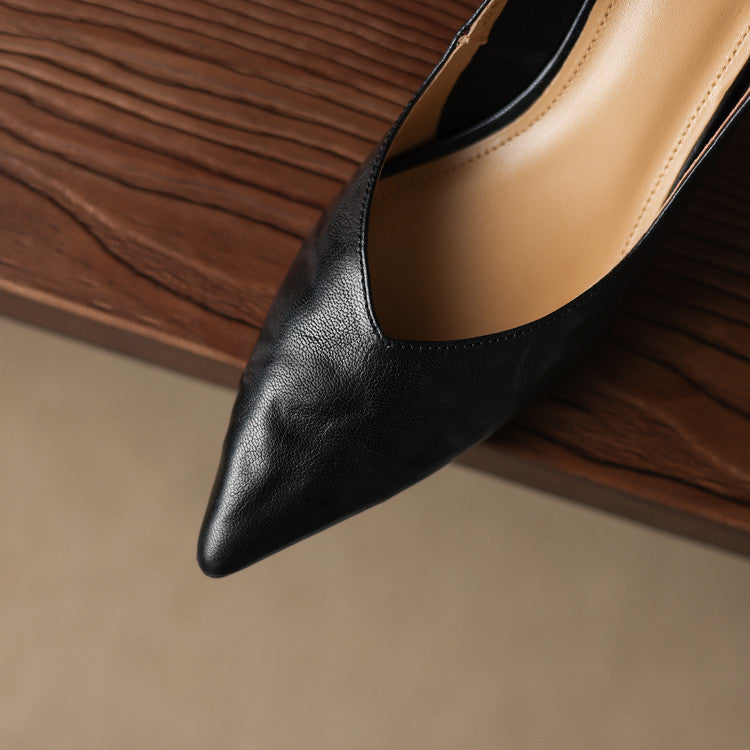 Riva Sculpted Leather Pumps